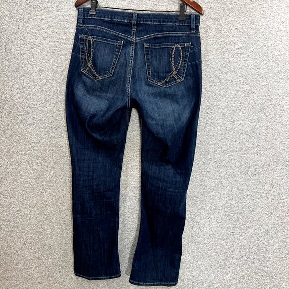 Riders by Lee Womens Jeans Size 12 Petite Denim Blue Boot Cut - Picture 14 of 14